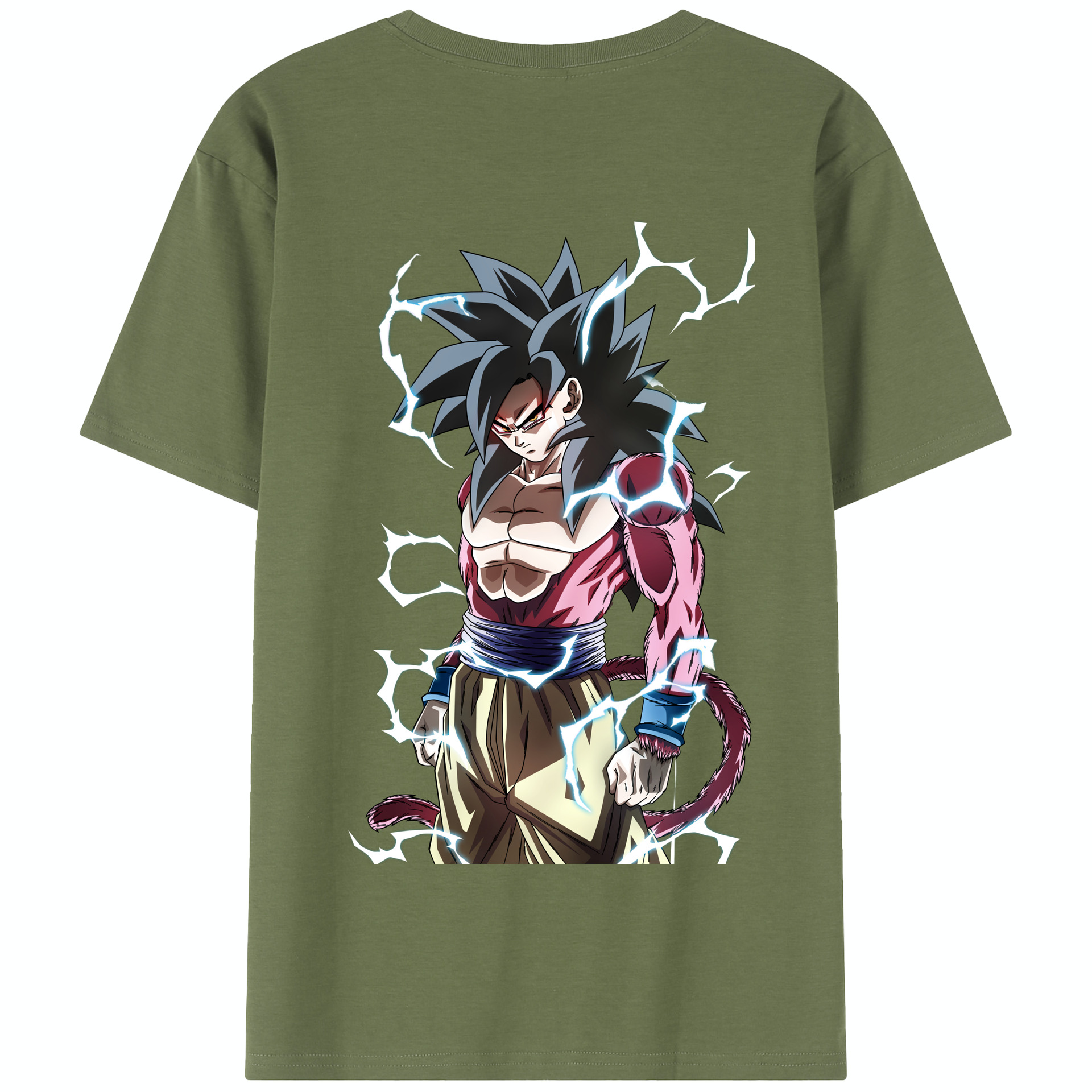 （画像用） ドラゴンボール 孫悟空（そん ごくう）Son Goku カカロット DRAGON BALL Kakarotto 綿100％半袖Tシャツ（背面プリント）